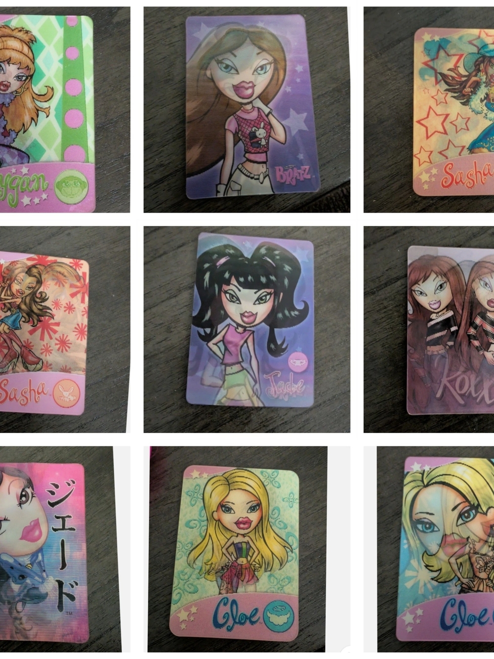 12 Bratz lenticular trading cards